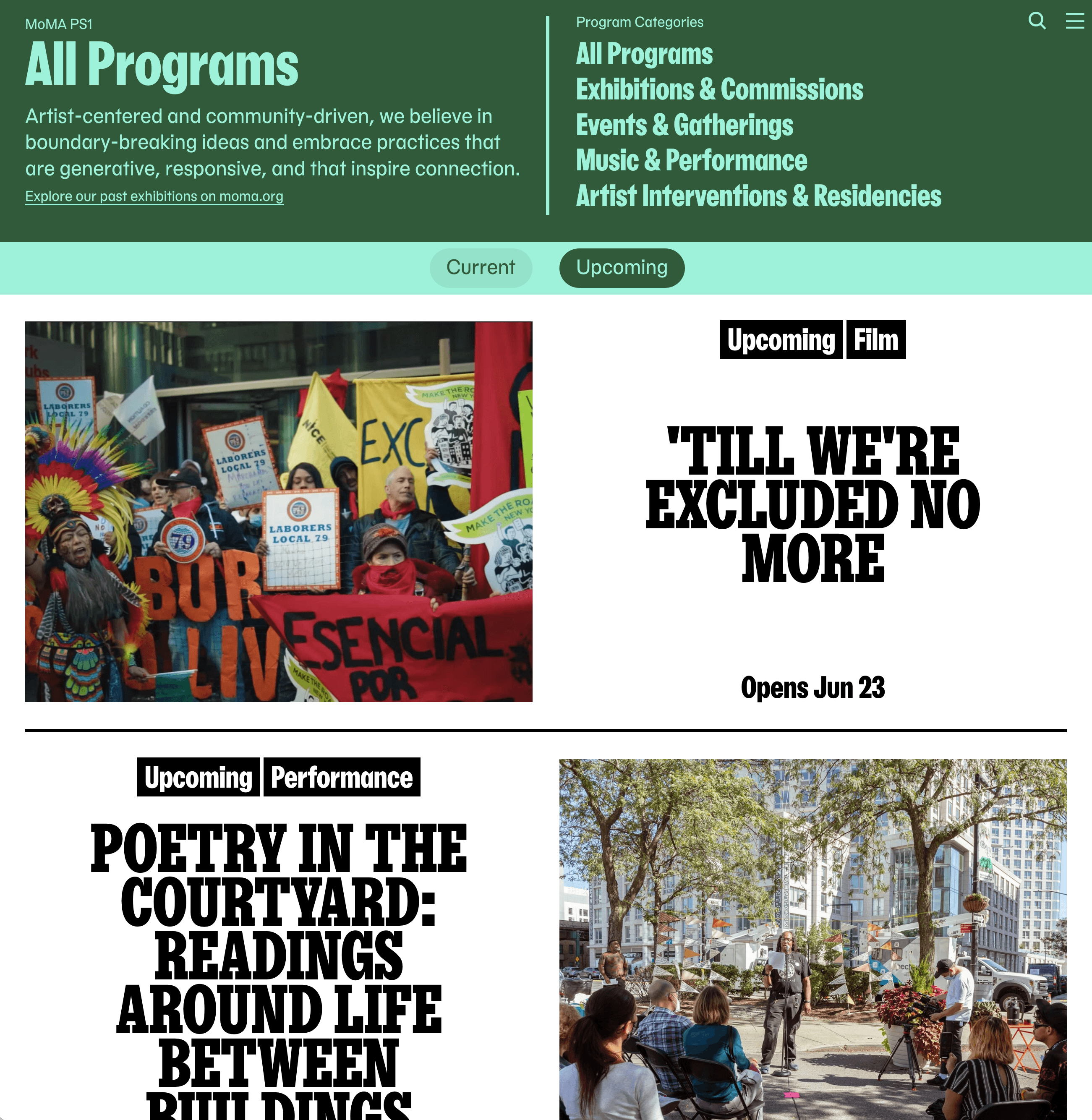 MoMA PS1—All Programs