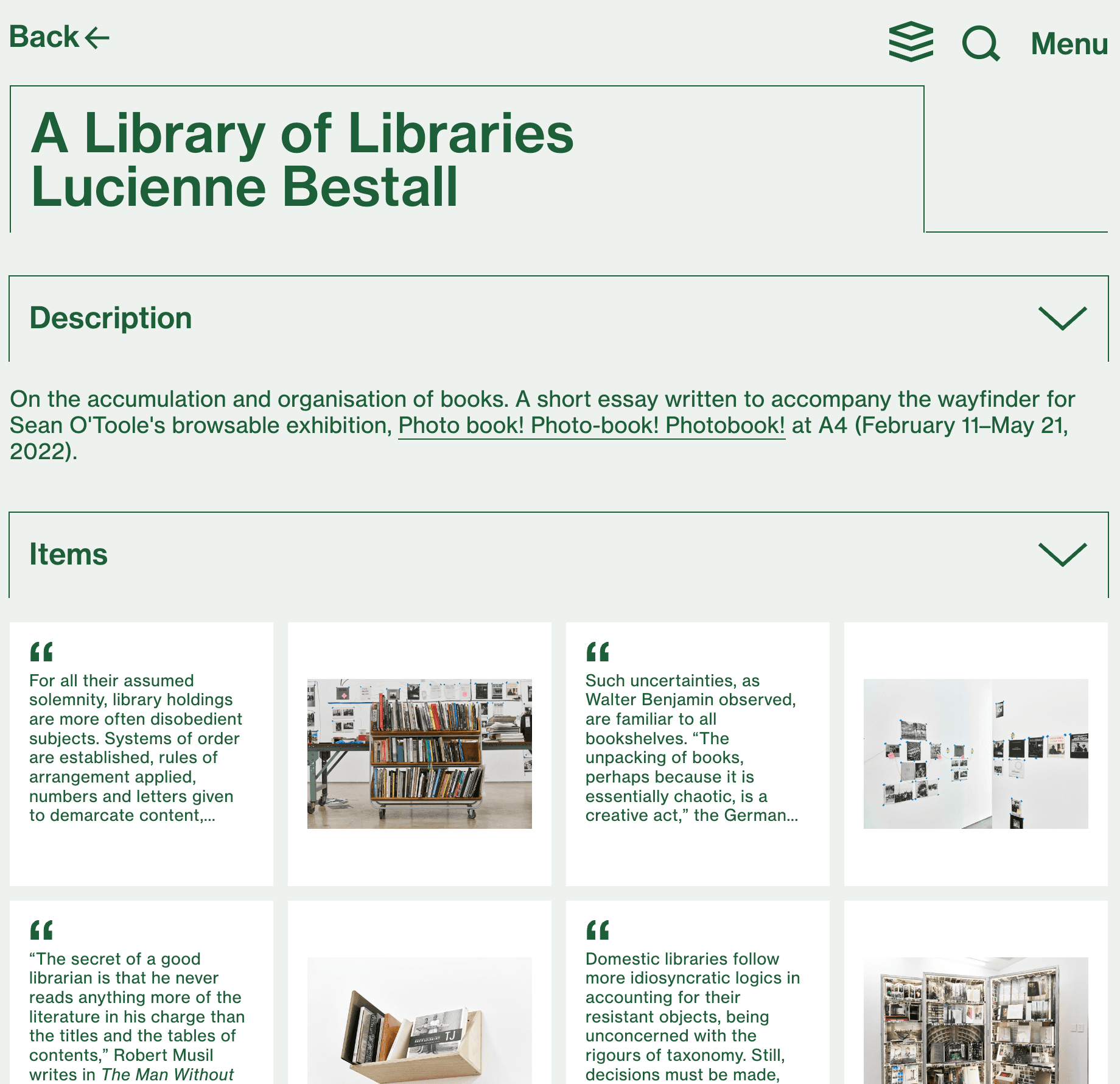 Page for a path titled "A library of libraries"