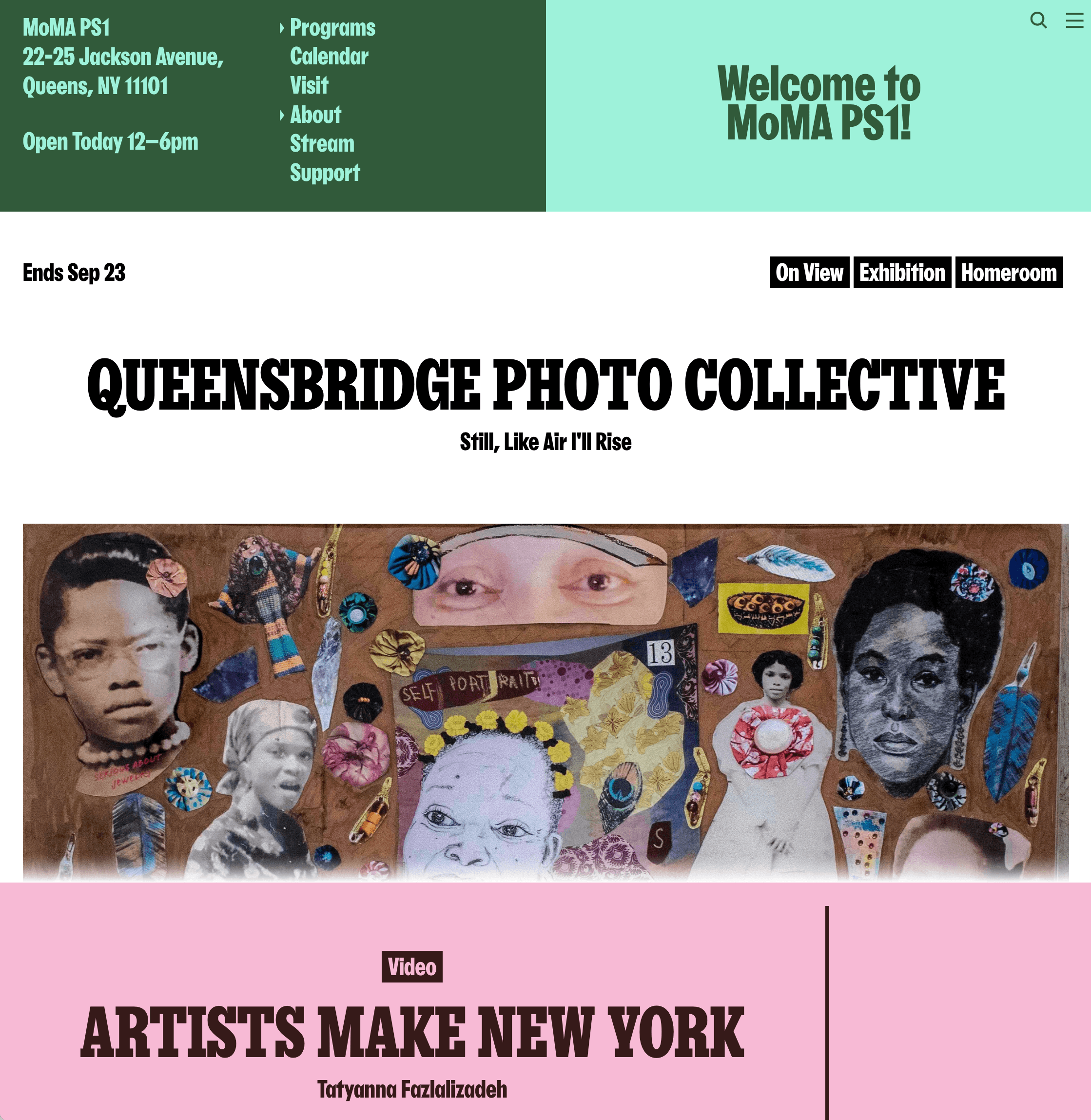 MoMA PS1 homepage—Queensbridge Photo Collective